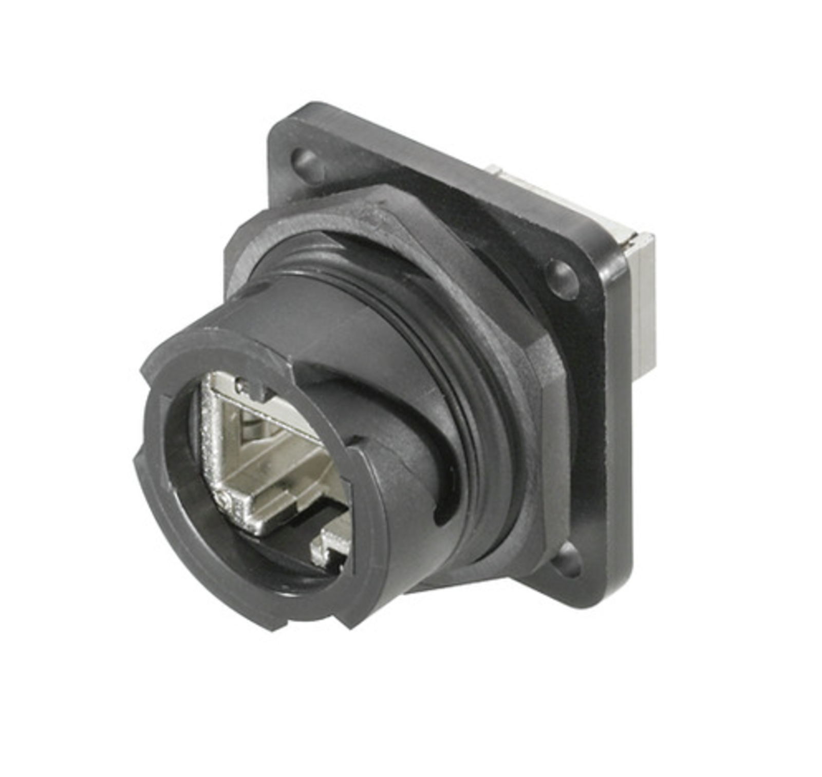 Mounting flange RJ45 coupling IP67